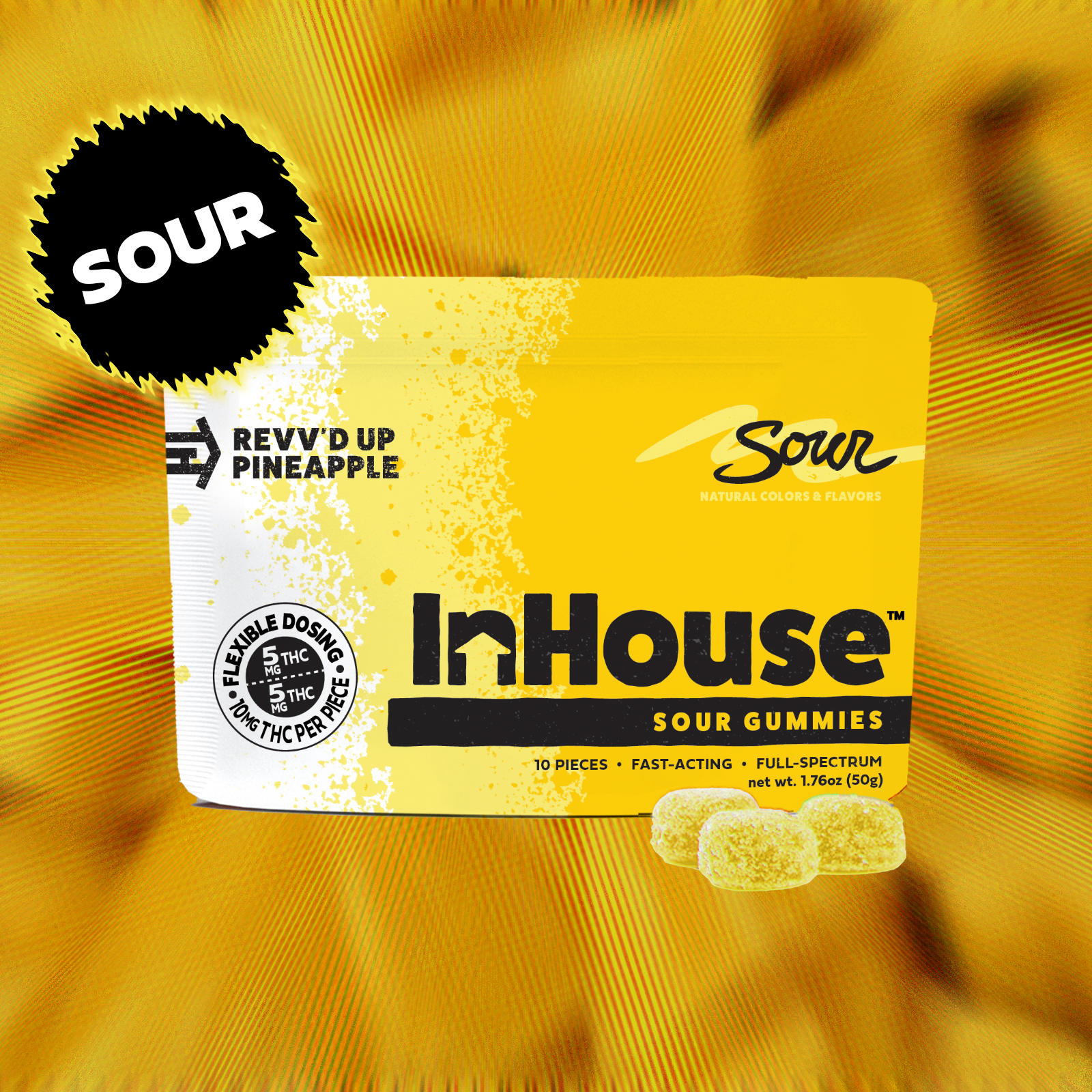 Sour Pineapple Gummies