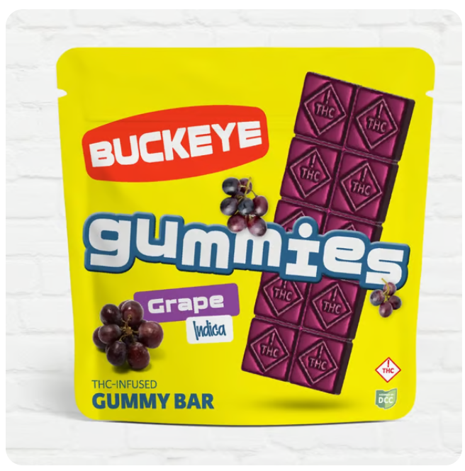 Buckeye Grape Gummies 100mg (10ct)