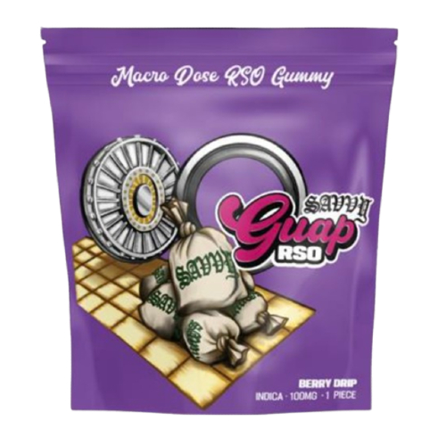 Savvy Guap Indica RSO Berry Drip Gummy 100mg (1ct) - IL