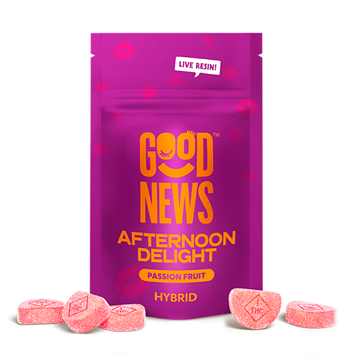 Good News Afternoon Delight Passion Fruit Live Resin Gummies 100mg (20ct) - MA