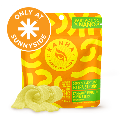 Sativa Sour Pineapple Solventless Rosin Belts - Sunnyside* Exclusive!