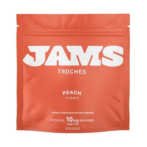 JAMS Peach Classic Troche 100mg (10ct) - PA