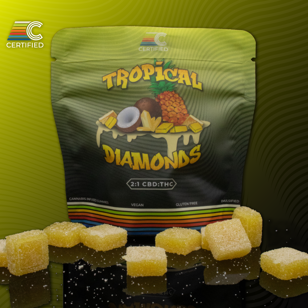 Certified Gems 2:1 Tropical Diamond Gummy 110mg (10ct) - OH