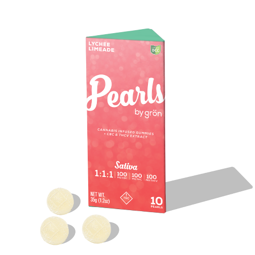 Grön 1:1:1 THCV:CBC:THC Lychee Limeade Sativa 100mg 10ct