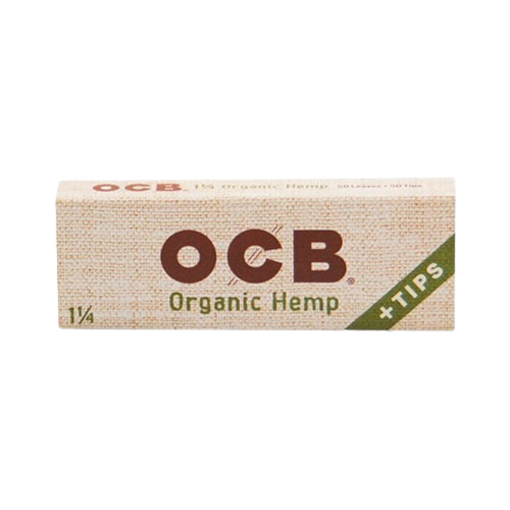 Organic Hemp 1.25" Papers w/ tips
