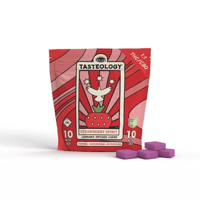 Strawberry Spirit 1:1 THC:CBG Fruit Chews
