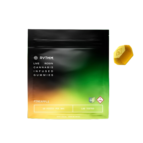 Rythm Solventless Pineapple Gummy 100mg