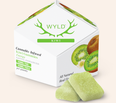 Wyld Kiwi 1:1 THC:THCv 100mg Gummies (10ct)