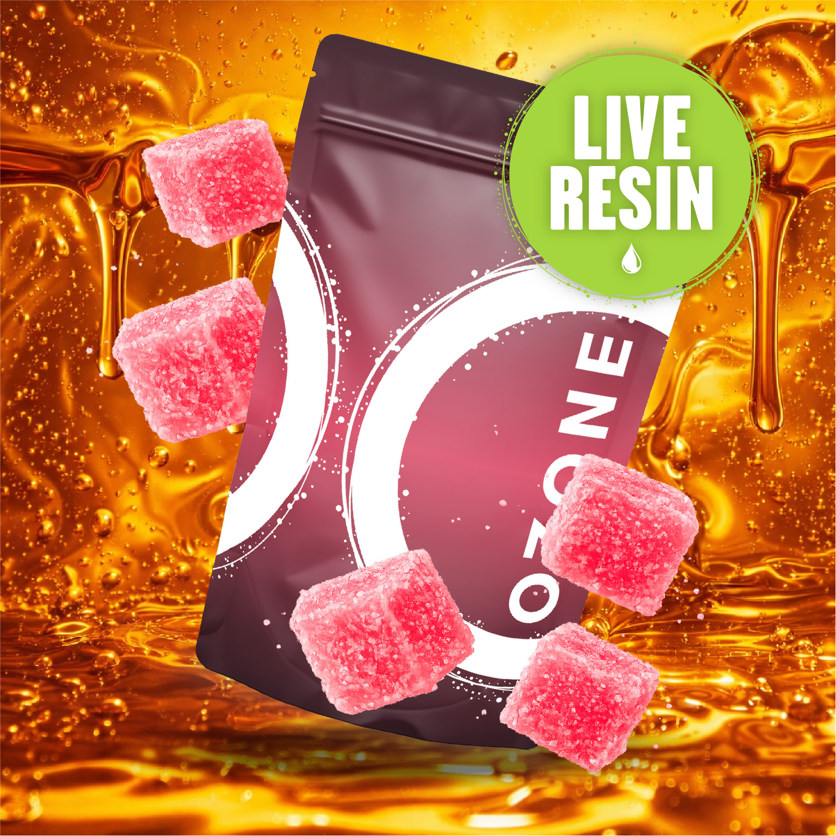 Cherry Limeade Live Resin Gummies 100mg (10ct)