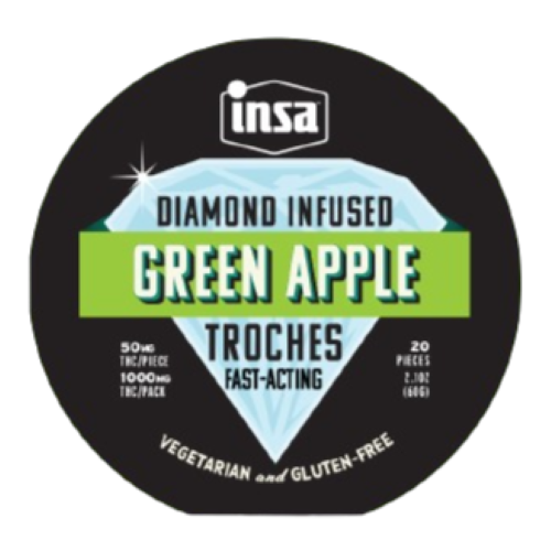 Green Apple Diamond Infused Troches