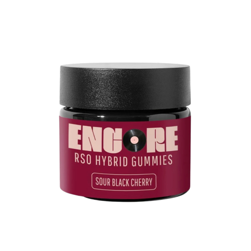 Encore Hybrid RSO Sour Black Cherry Gummies 100mg (10ct) - IL
