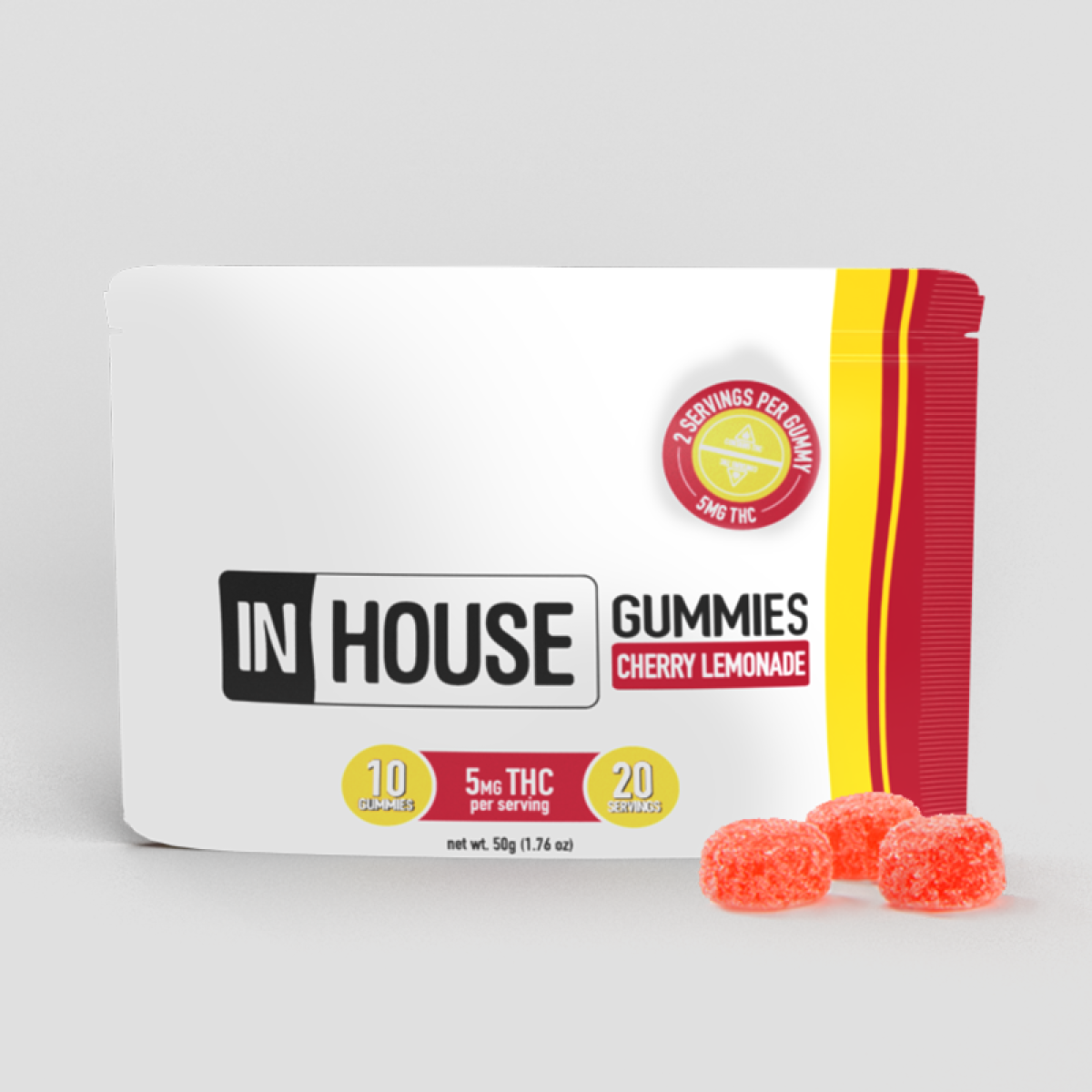 ARL Healthcare In-House Fast Acting Gummies 90mg (20pk)  - Cherry Lemonade - MA