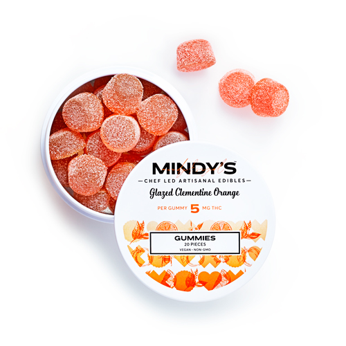 Mindy's Glazed Clementine Orange Gummies 100mg Tin (20ct) - IL