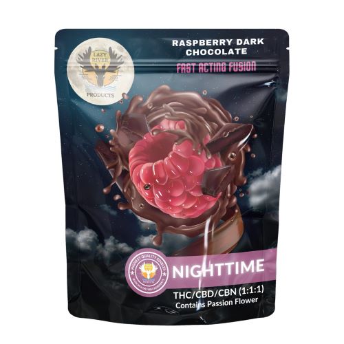 Moose Bites Nighttime Fast Acting Raspberry Dark Chocolate 50mg (10pk)
