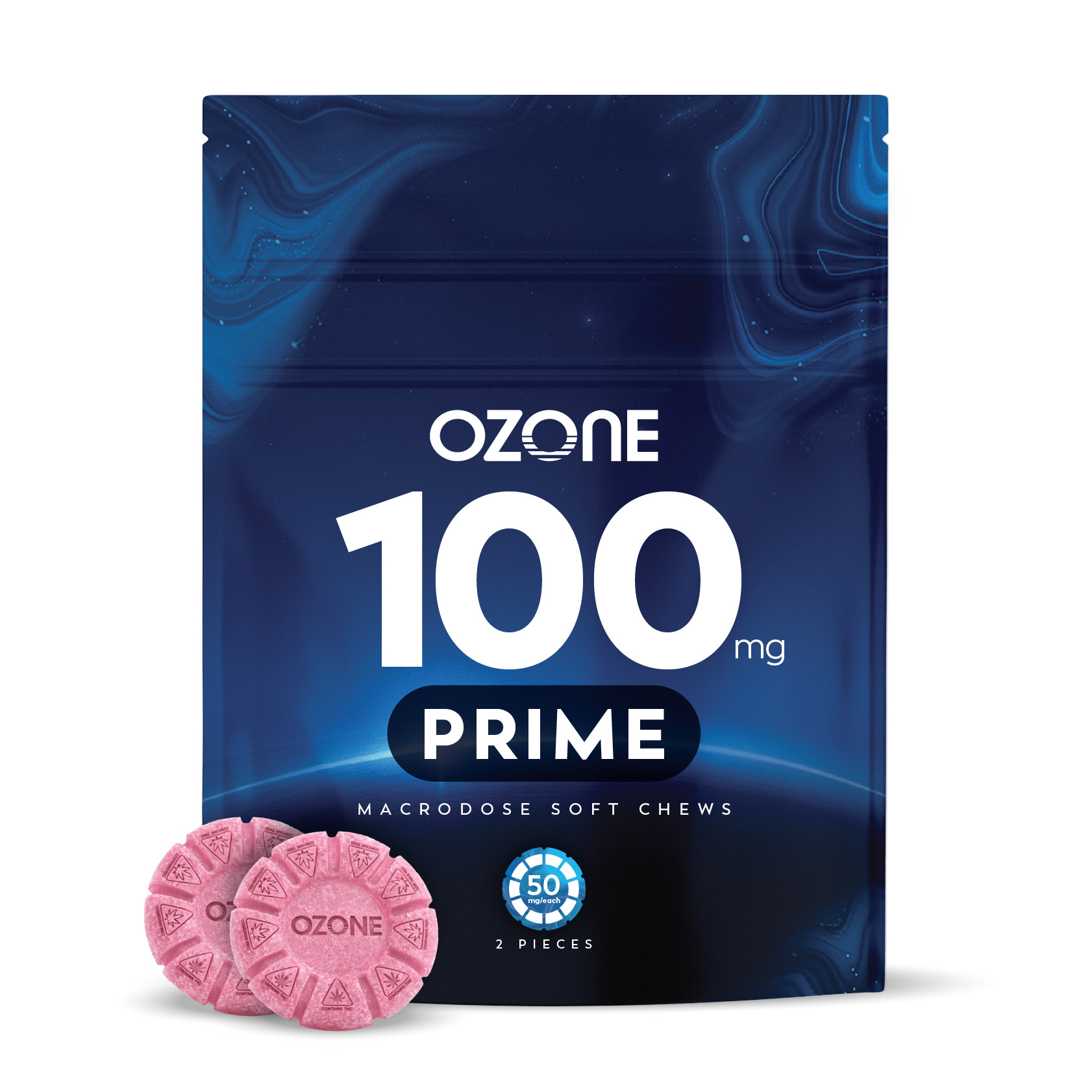 Raspberry Lemonade Macrodose Gummies 100mg (2ct)