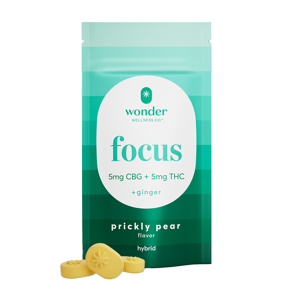 Wonder Focus Gummies 1:1 CBG Prickly Pear 100mg (20ct) - IL