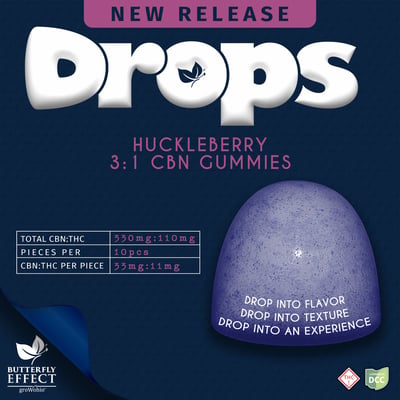 3:1 CBN Huckleberry Gummie Drops