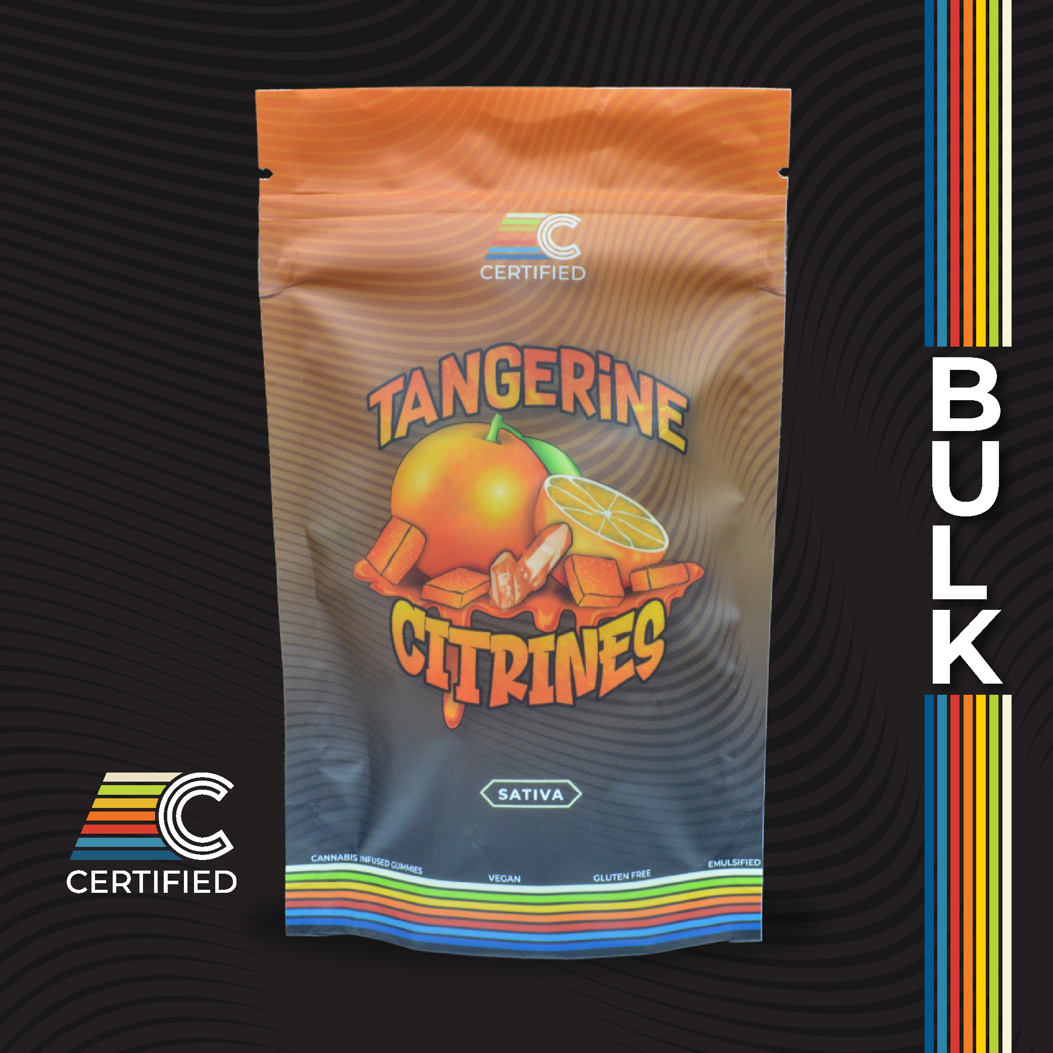 Certified Gems Tangerine Citrine Gummies 400mg (40ct) - OH