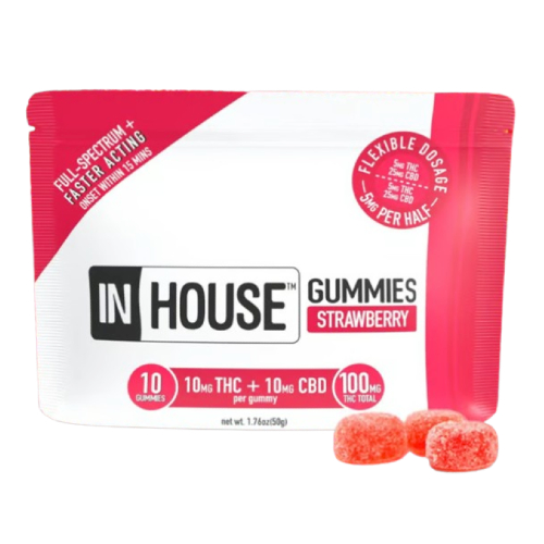 1:1 CBD:THC Strawberry Gummies