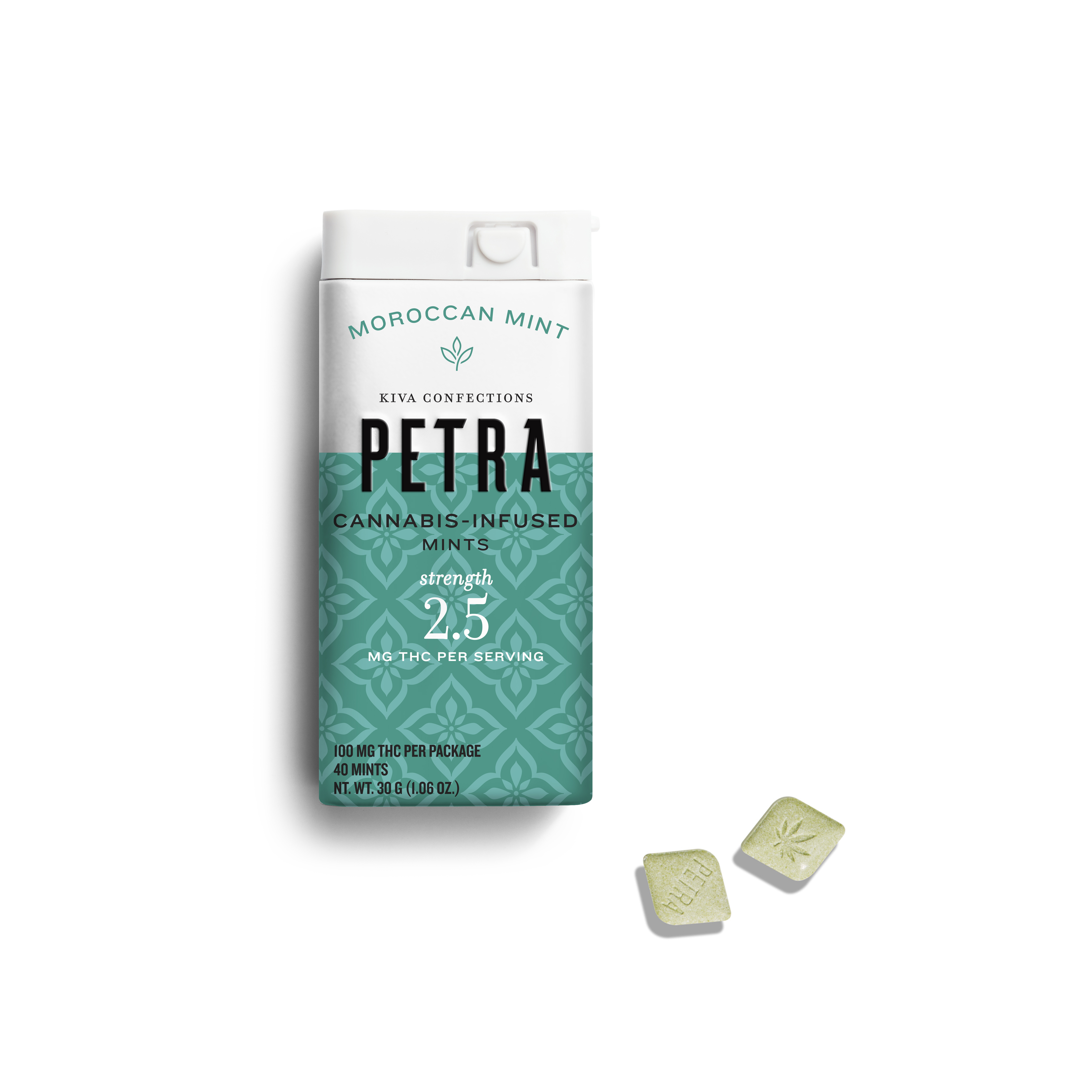 Kiva Petra Moroccan Mints 100mg (40ct) - IL