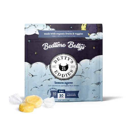 Betty's Eddies Bedtime Lemon Agave Fruit Chews 100mg (10ct) - IL