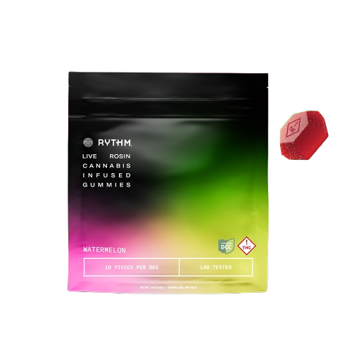 Rythm Solventless Watermelon Gummy 100mg