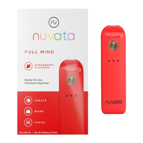 Nuvata 9:1 THC:CBD Full Mind Strawberry Disposable Pen 500mg