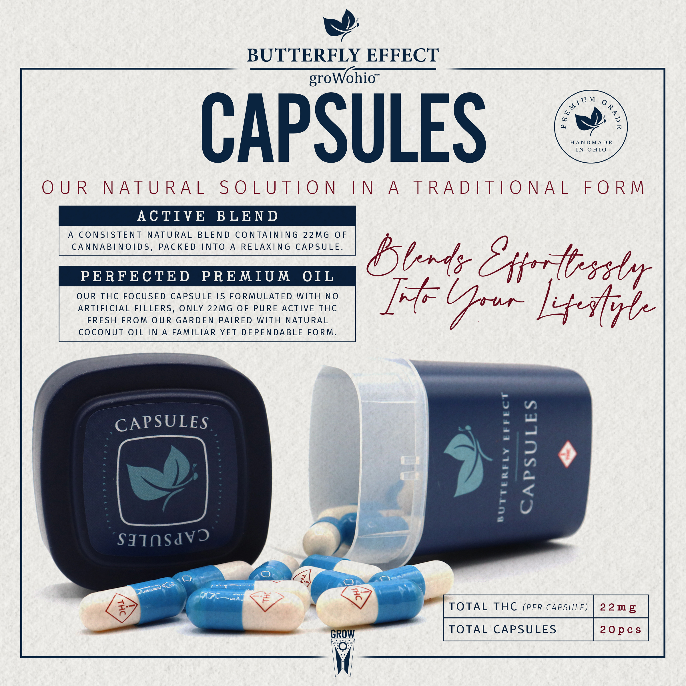 THC Capsules 440mg 20pk