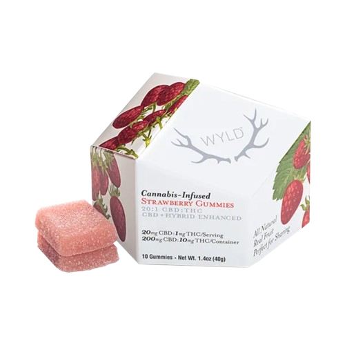 Strawberry 20:1 THC:CBD Gummies