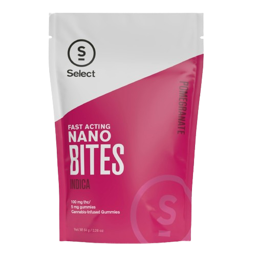 Curaleaf Select Nano Bites Pomegranate Indica 100mg (20ct) - NY