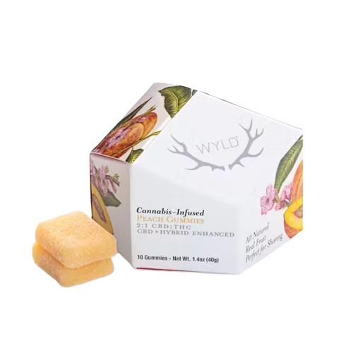 Peach 2:1 THC:CBD Gummies