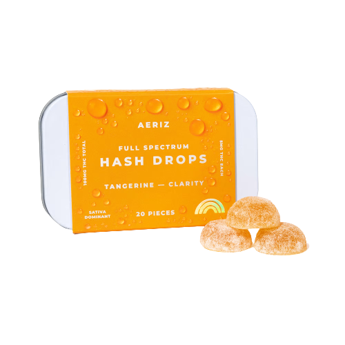 Aeriz Sativa Tangerine Clarity Hash Drops 100mg (20ct) - IL