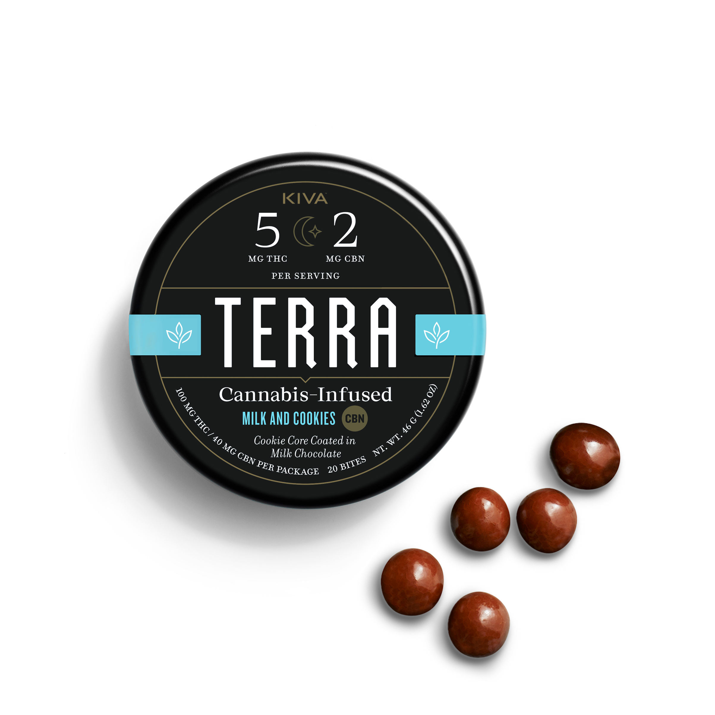 Kiva Milk and Cookies 5:2 Terra Bites 100mg (20ct) - IL