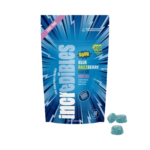 Sour Blue Razzberry + CBG 1:1 Gummies