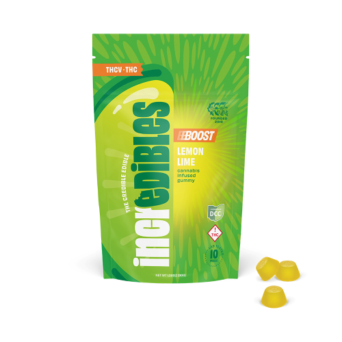 Incredibles 10:5:1 THCV:CBD:THC Lemon Lime Boost Gummies 160mg (10ct)